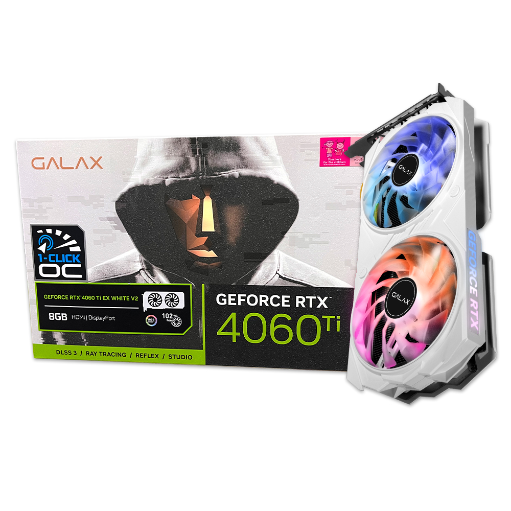 ������ GALAX ������ RTX 4060 Ti EX WHITE OC V2 D6 8GB