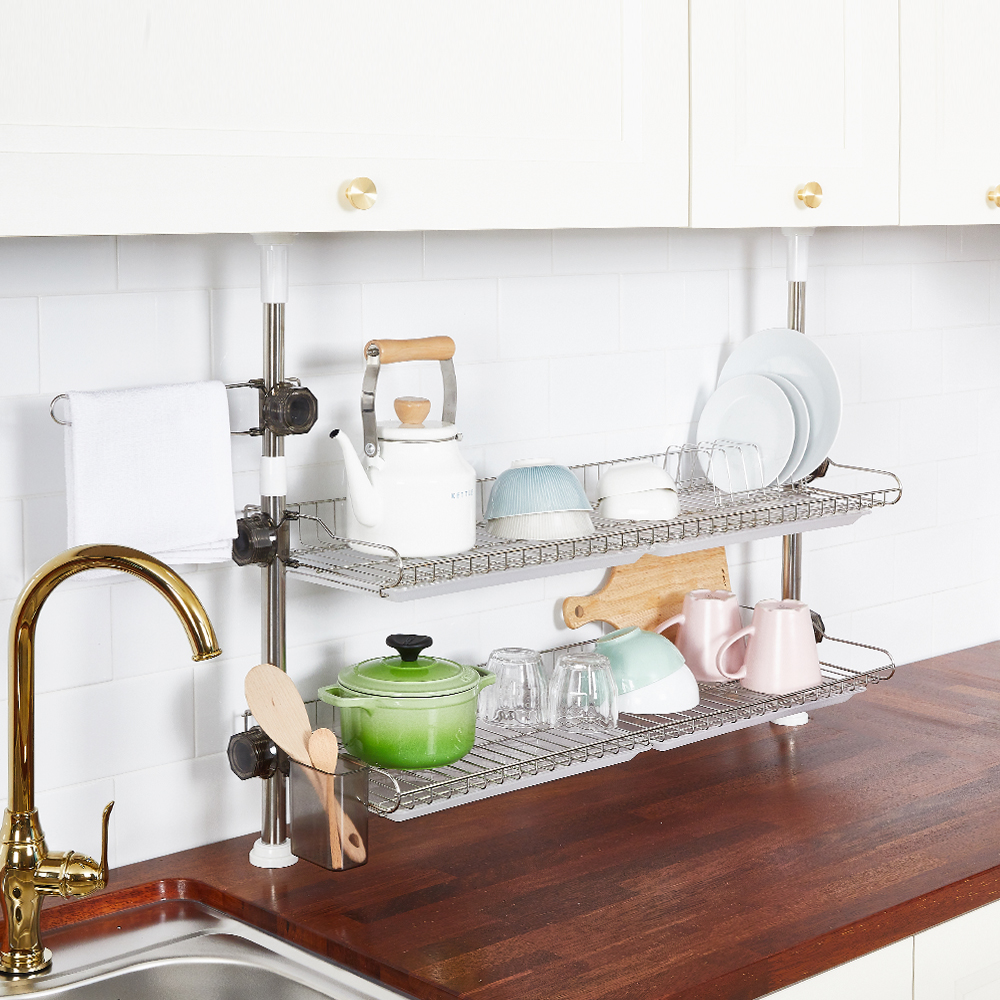 할메이드 압축봉 기둥식 식기건조대 800 2단 골드이미지입니다. 누르면 해당 게시물로 새창이동합니다.