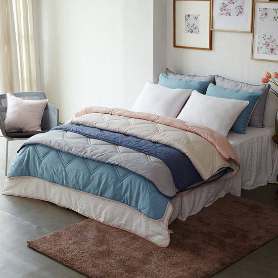 자연미학 크리즈 입체주름 이불 (3장, 퀸 Q)_이미지