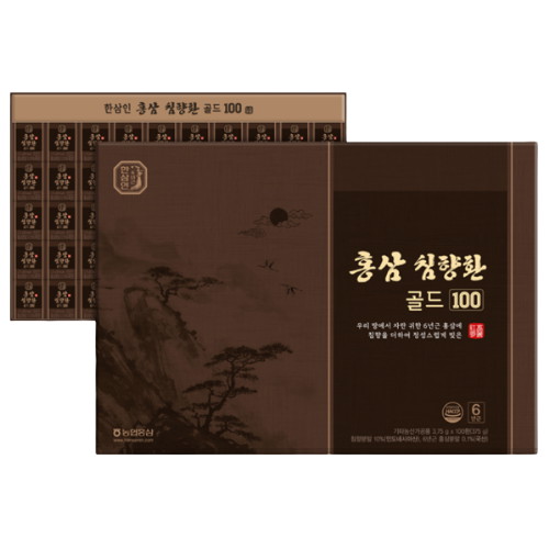 농협홍삼 한삼인 홍삼 침향환 골드 100 3.75g 100환