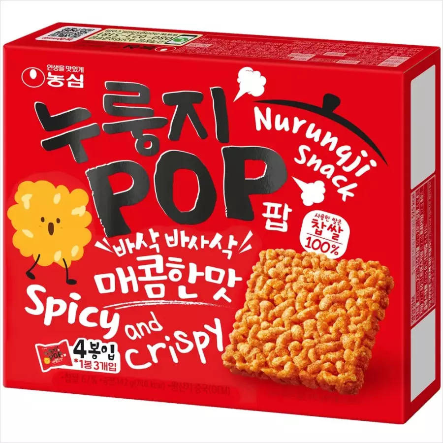 누룽지팝 매콤한맛 142g