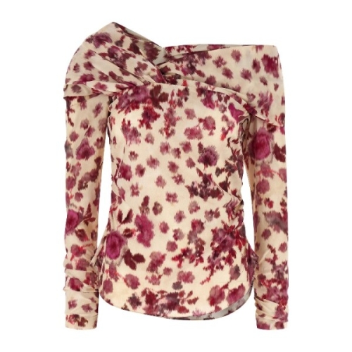 이자벨마랑 ISABEL MARANT 단카 플로럴 어시메트릭 탑 HT0822FAD1J11