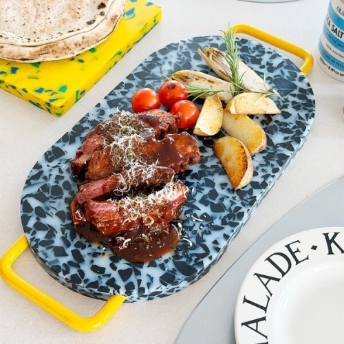 [불명] 짐샌더슨 테라조 컬러 커팅보드 OVAL (40x22cm)