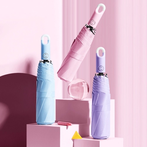 오너클랜 UV자외선차단 고리 3단자동우산 암막 3단 우산 우양산 W8E108C_이미지