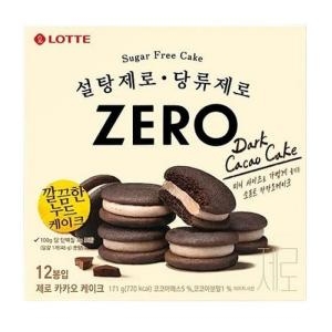 롯데제과 제로 카카오 케이크 171g (9개)_이미지