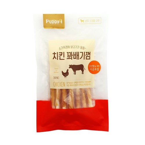 퍼피아이 치킨 꽈배기껌 100g (1개)_이미지