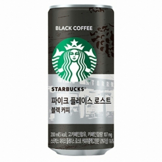 스타벅스 파이크 플레이스 로스트 블랙커피 200ml (4개)