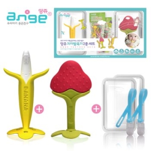 앙쥬 치발기 2종세트(바나나+딸기)