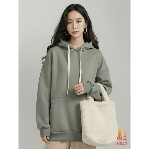 기타 플로우랩 무지 오버핏 기모 후드 티셔츠_FLTS023W25_이미지