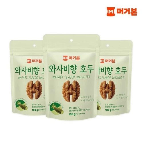 머거본 와사비향 호두 100g (3개)_이미지