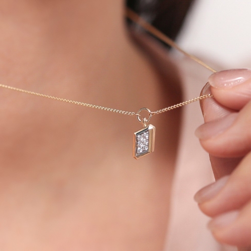 로이드 로이드 L-DIAMOND 포켓워치 14K Gold 목걸이 LNF21006G_이미지
