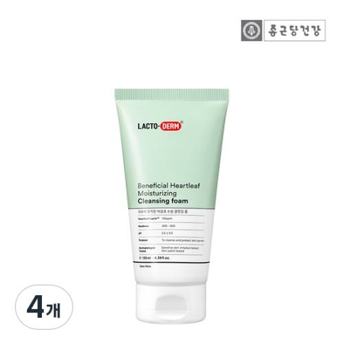 락토덤 피부에 유익한 어성초 수분 클렌징폼 130ml (4개)_이미지