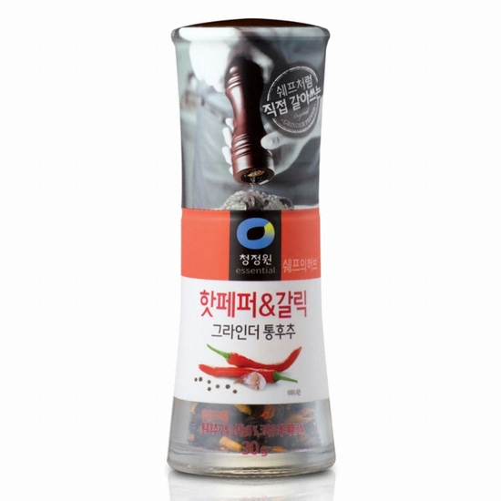대상 청정원 핫페퍼&갈릭 그라인더 통후추 30g