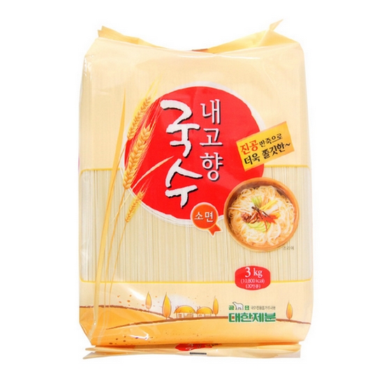 대한제분 내고향국수 진공소면 3kg (1개)_이미지