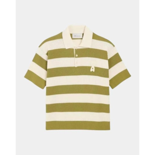 아미 반팔 티셔츠 HPL432KN0153 A041 Blanc creme matcha_이미지