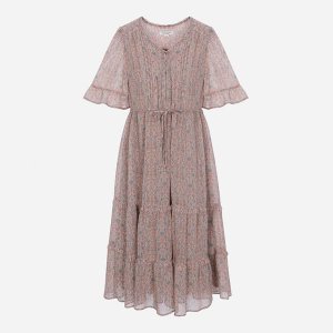 플라워 쉬폰 프릴 원피스 T244MOP258W