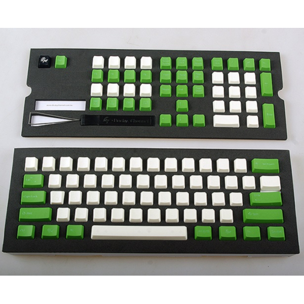 Ducky PBT 음각 키캡 (그린-크림치즈 한글)_이미지