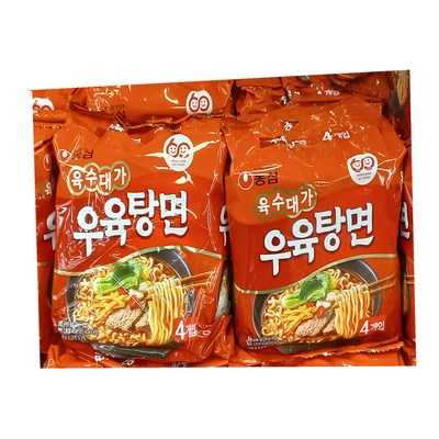 농심 육수대가 우육탕면 124g (8개)_이미지