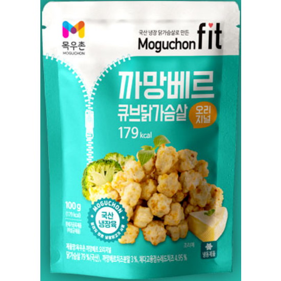 목우촌 목우촌핏 까망베르 오리지널 큐브닭가슴살 100g (4개)