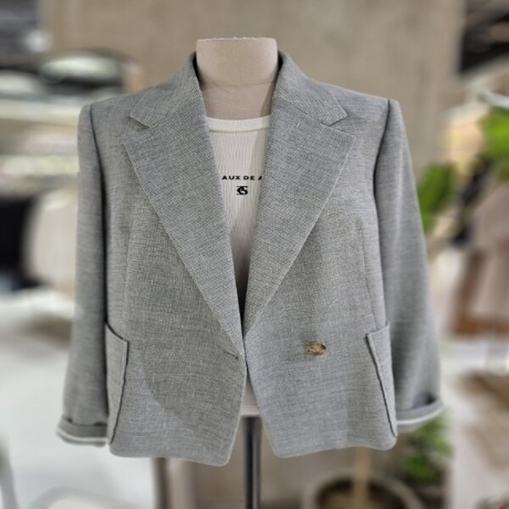 린넨 원버튼 자켓 Z242MSF105