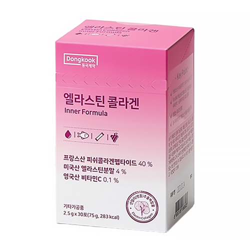 동국제약 엘라스틴 콜라겐 2.5g 30포 (4개)_이미지