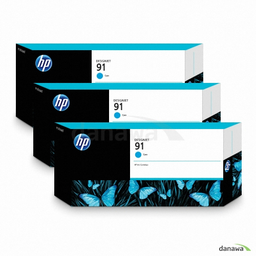 HP 정품 91 (C9483A) 파랑 (멀티팩)