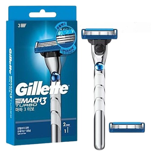 질레트 2024 마하3 터보 + 면도날 (면도기1개+날1개)