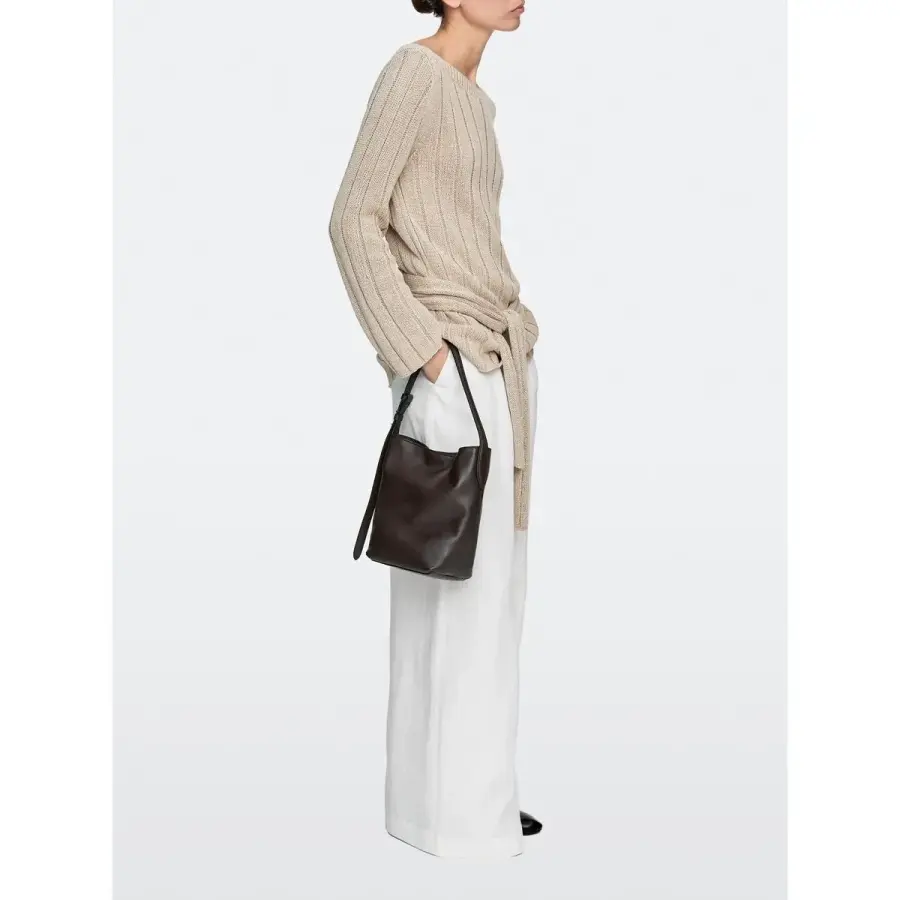마시모두띠 MASSIMO DUTTI 미니 나파 레더 버킷 백 06948654700 3112530_이미지