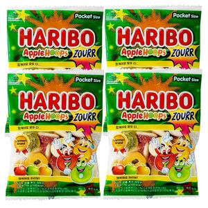 하리보 애플 후프 사우어 80g (4개)
