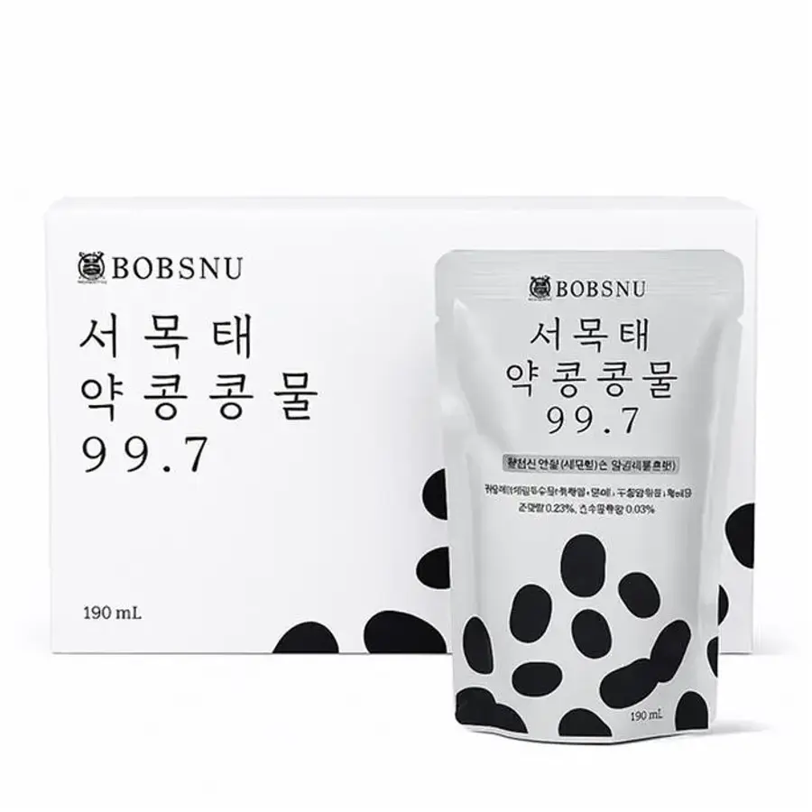 밥스누(BOBSNU) 서목태 약콩 콩물 99.7 190ml이미지입니다. 누르면 해당 게시물로 새창이동합니다.