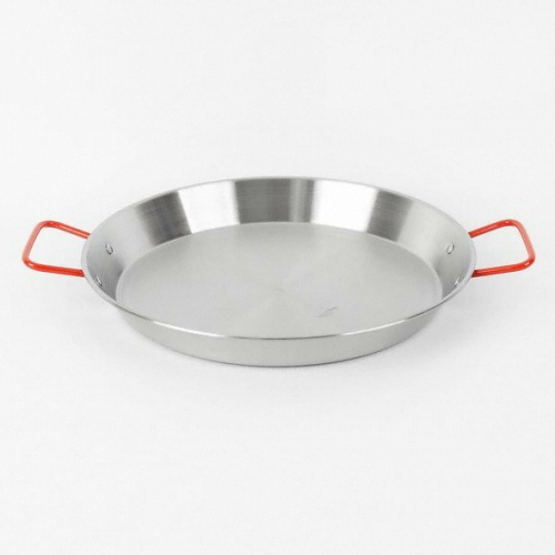 로메이키친 무광스텐식기 레드 빠에야팬 (32cm)_이미지
