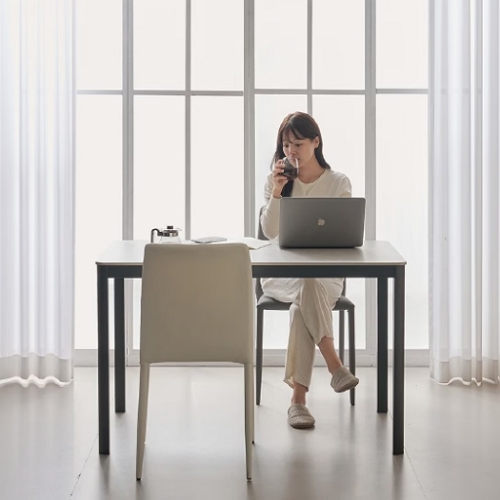  보니애가구 한샘몰 나폴리 포세린 세라믹 식탁 1200 [의자2개]