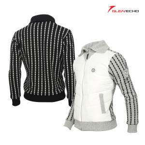 그렌에코 해치카라 팔스티치 자수 니트 점퍼 안감 GES24304