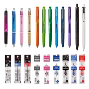 유니볼 시그노 노크식 0.28mm 0.38mm 리필심