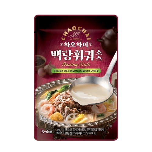 샘표 차오차이 백탕훠궈 소스 120g이미지입니다. 누르면 해당 게시물로 새창이동합니다.
