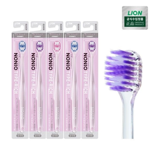 CJ라이온 노니오 더블 미세모 리치 칫솔 (5개)_이미지