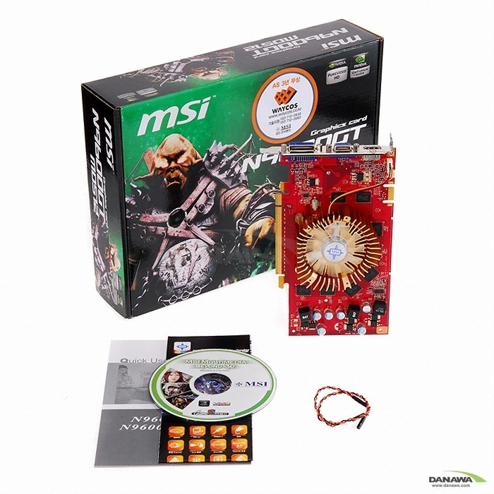 MSI 지포스 9600GT N9600GT-MD512 싸이클론3 512MB 웨이코스_이미지