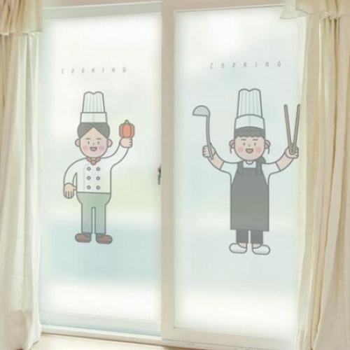 꾸밈 글라스 시트지 멋있는요리사 gb350