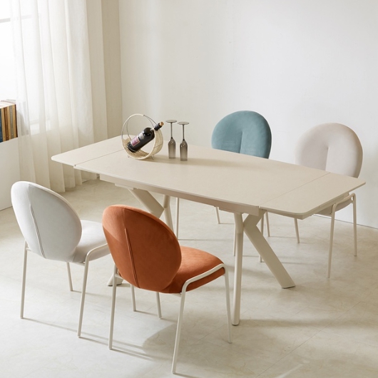 켄나드 반자동 확장형 포세린 세라믹 식탁 1800