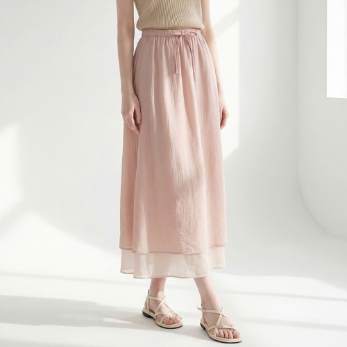 매긴 오간자 더블 스트링 스커트_PBMF6M1SK8381_이미지