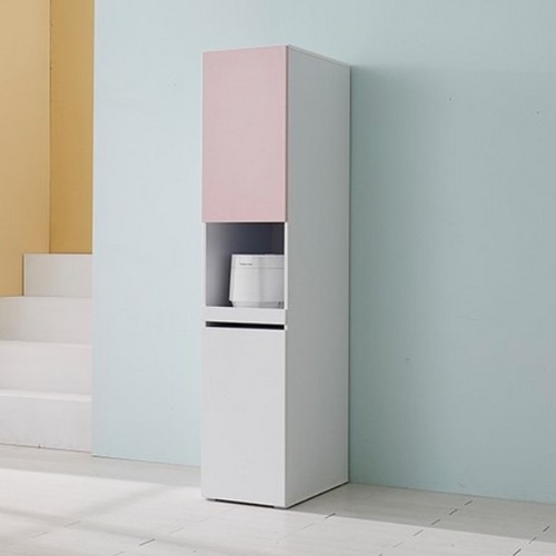 지베스  데이지 주방 냉장고 틈새밥솥수납장 400 깊이 600