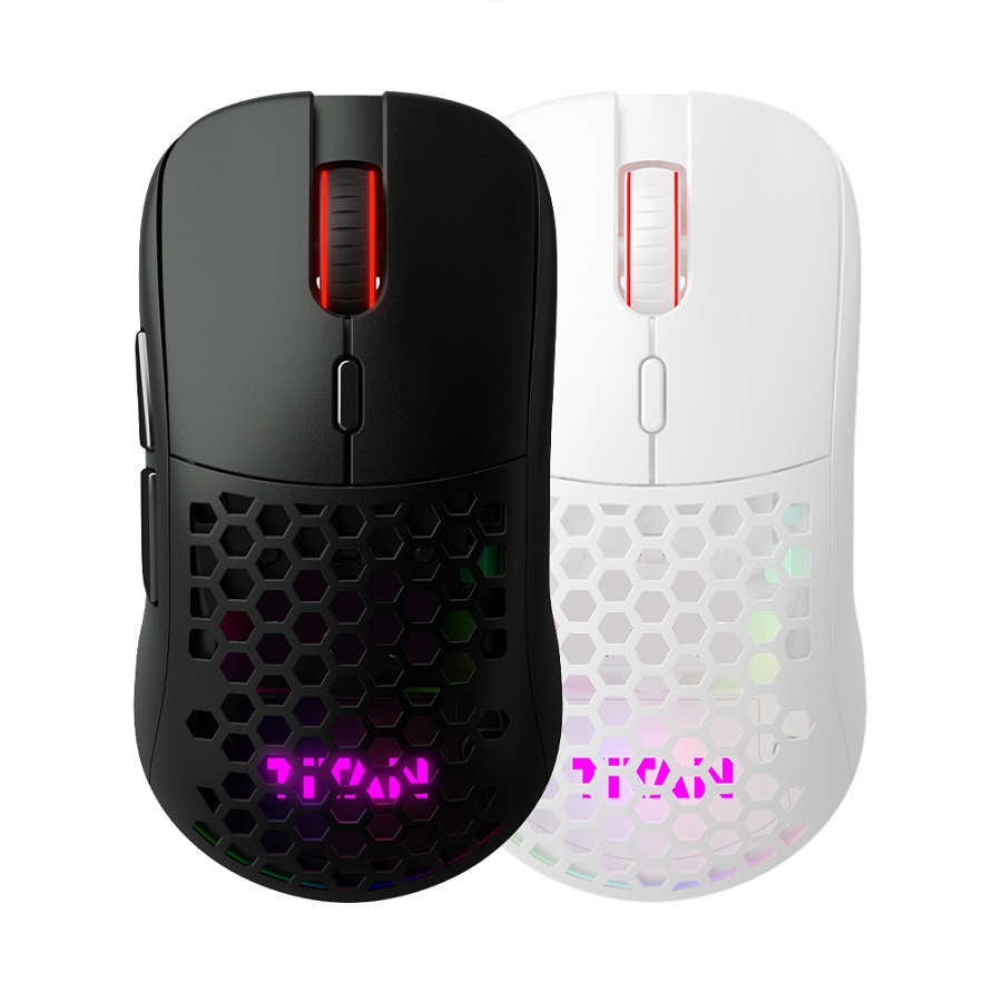 제닉스 TITAN GX AIR WIRELESS 타공 무선 게이밍 마우스 (화이트)_이미지