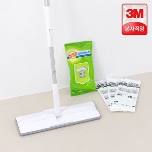 3M 스카치브라이트 대형 올터치 더블액션 막대걸레 세트 정전기 10매 + 물걸레 3매 / 스카치브라이트