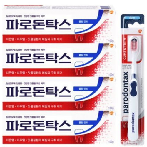 쿨링 민트 치약 100g 4개 + 검앤티스 칫솔