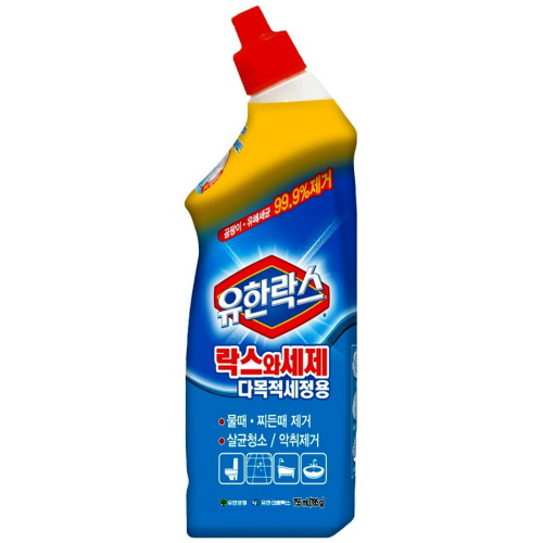 유한양행 유한락스 락스와세제 다목적세정용 755ml (8개)