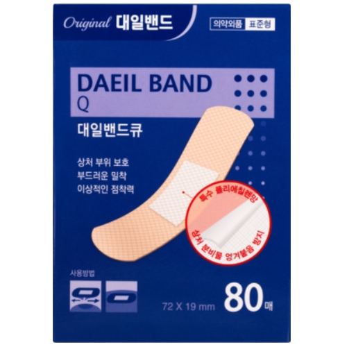 대일화학공업 대일밴드Q 일반형 80매 (1팩(80매))