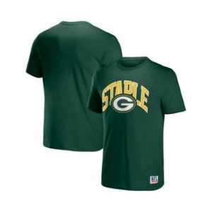NFL Properties 맨즈 X Staple 헌터 그린 베이 Packers Lockup 로고 숏 슬리브 T-shirt 148430_이미지