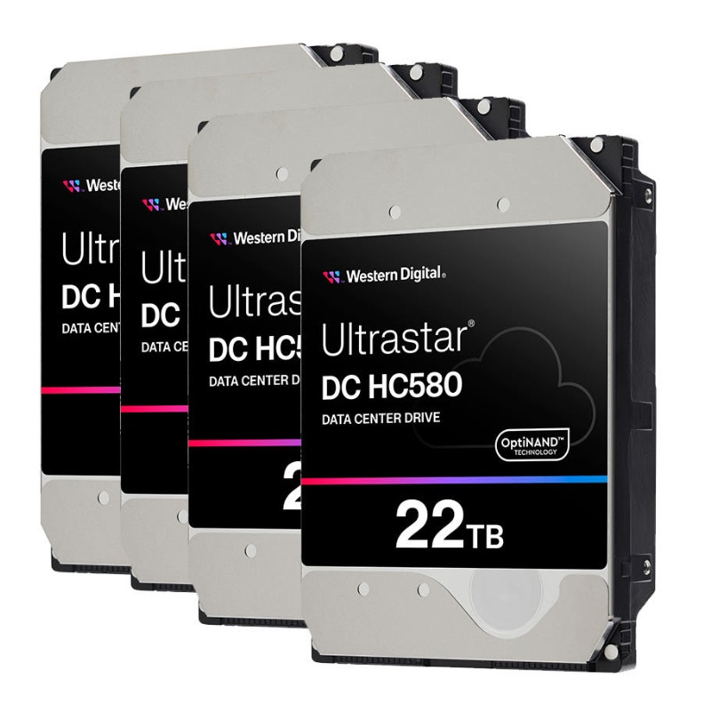 Western Digital Ultrastar DC HC580 패키지 7200/512M WUH722422ALE6L4 (4x22TB)_이미지