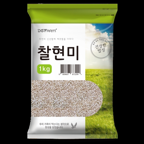건강한밥상 국산 찰현미 1kg (1개)_이미지