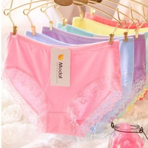 모달 레이스 팬티 여성 여자 누디라인 속옷 언더웨어 면 예쁜창고 무봉제 노라인 imk6220Eb 본상품선택 핑크XL 90-95_이미지